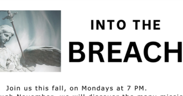 Men, going Into the Breach