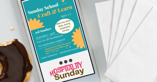 Hospitality Sunday and Sunday School